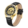 Thumbnail Image 1 of Rotary Greenwich Men's Gold PVD Black Leather Strap Watch