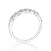 Thumbnail Image 2 of Sterling Silver 0.20ct Diamond Two Row Half Eternity Ring