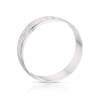 Thumbnail Image 2 of 9ct White Gold 6mm Patterned Wedding Band