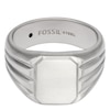 Thumbnail Image 1 of Fossil All Stacked Up Men's Steel Signet Ring (Size T 1/2)