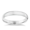 Thumbnail Image 0 of 18ct White Gold 3mm Heavy D Shape Ring