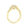 Thumbnail Image 2 of 9ct Yellow Gold Solitaire Round Halo 0.25ct Diamond Ring