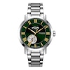 Thumbnail Image 0 of Rotary Men's Green Open Heart Dial Stainless Steel Bracelet Watch