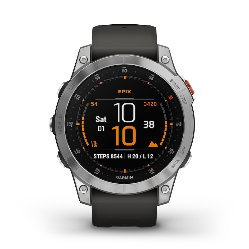 Garmin Epix (Gen 2) Black Silicone Strap Smartwatch