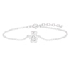 Thumbnail Image 0 of Children's Sterling Silver Crystal Teddy Bear 5+1" Bracelet