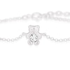 Thumbnail Image 1 of Children's Sterling Silver Crystal Teddy Bear 5+1" Bracelet
