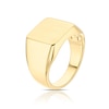 Thumbnail Image 1 of Men's Sterling Silver & 18ct Gold Plated Vermeil Signet Ring