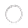 Thumbnail Image 2 of Platinum 2 Row 0.34ct Diamond Wishbone Wedding Ring