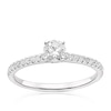 Thumbnail Image 0 of 9ct White Gold 0.50ct Diamond Solitaire Stone Set Shoulders Ring