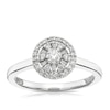 Thumbnail Image 0 of Emmy London Platinum 0.25ct Diamond Round & Baguette Cluster Halo Ring