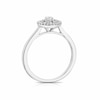 Thumbnail Image 2 of Emmy London Platinum 0.25ct Diamond Round & Baguette Cluster Halo Ring