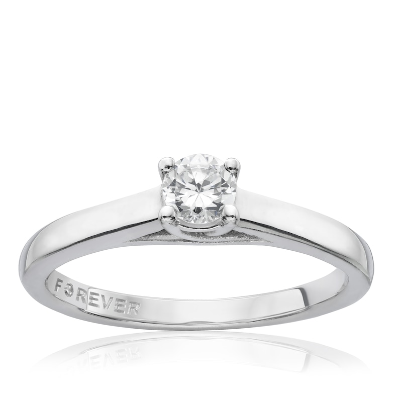 The Forever Diamond 9ct White Gold 0.25ct Ring
