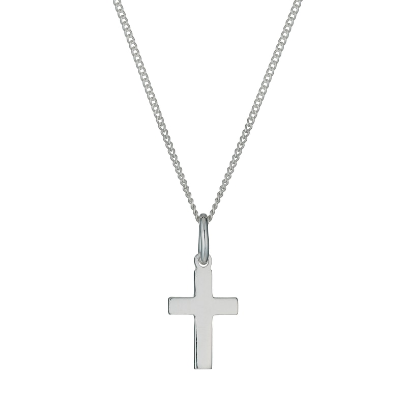 Sterling Silver Mini Cross Pendant Necklace