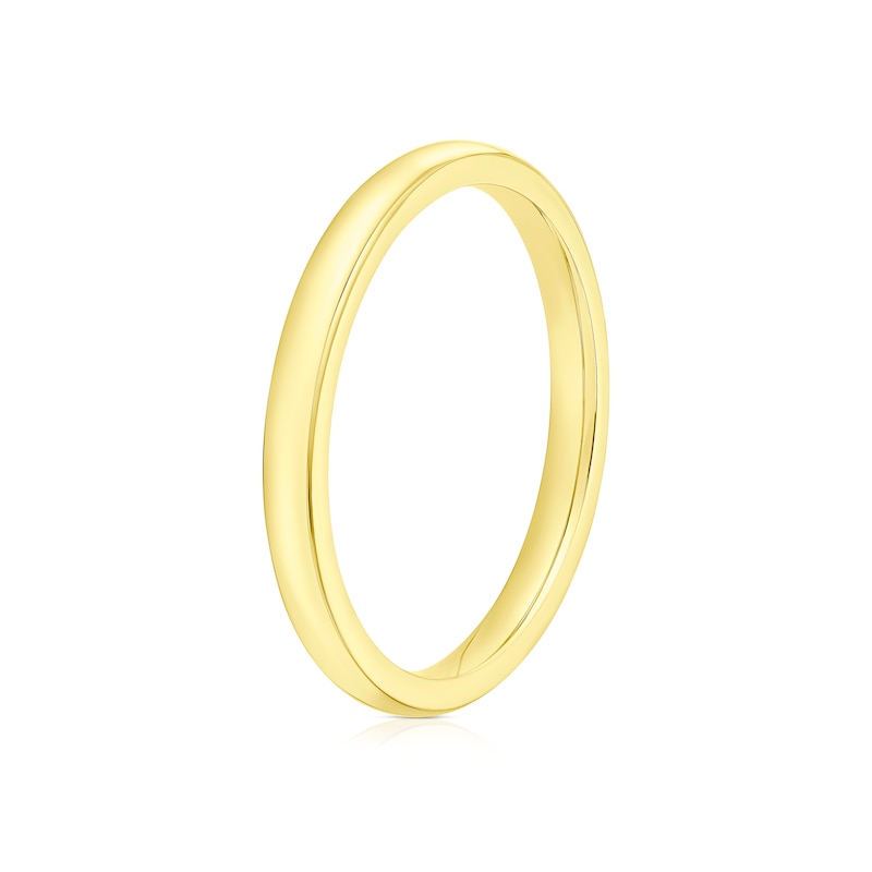 9ct Yellow Gold 2mm Super Heavy Court Ring