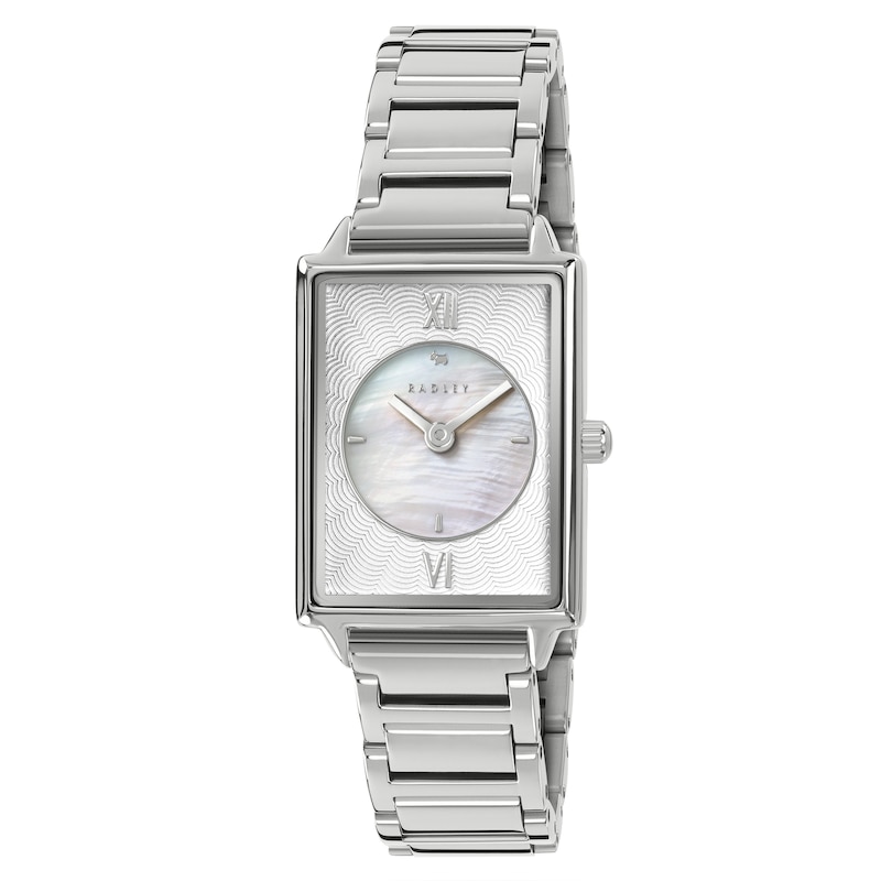 Main Image 1 of Radley Rectangular MOP Dial Stainless Steel Bracelet Watch