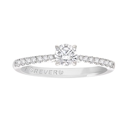 The Forever Diamond Platinum 0.50ct Diamond Stone Set Shoulders Solitaire Ring