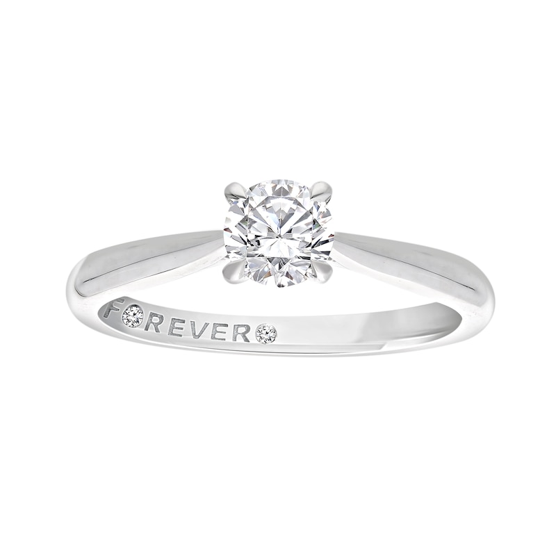 Main Image 1 of The Forever Diamond Platinum 0.50ct Diamond Solitaire Ring