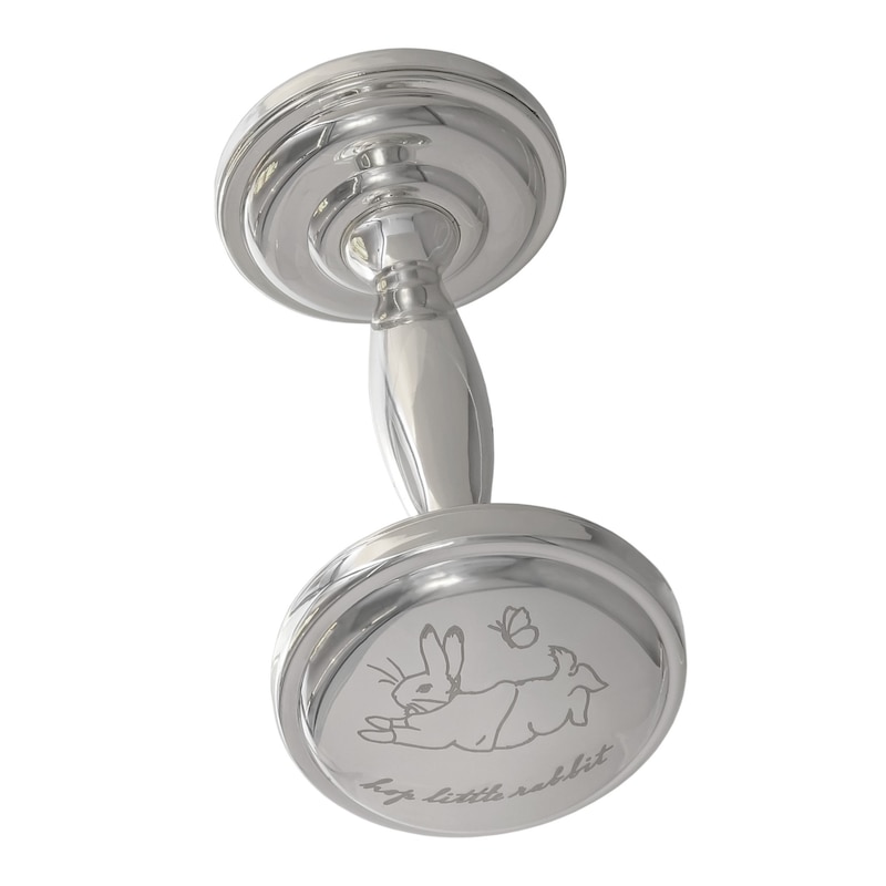 Main Image 1 of Silver Plated Baby Rattle