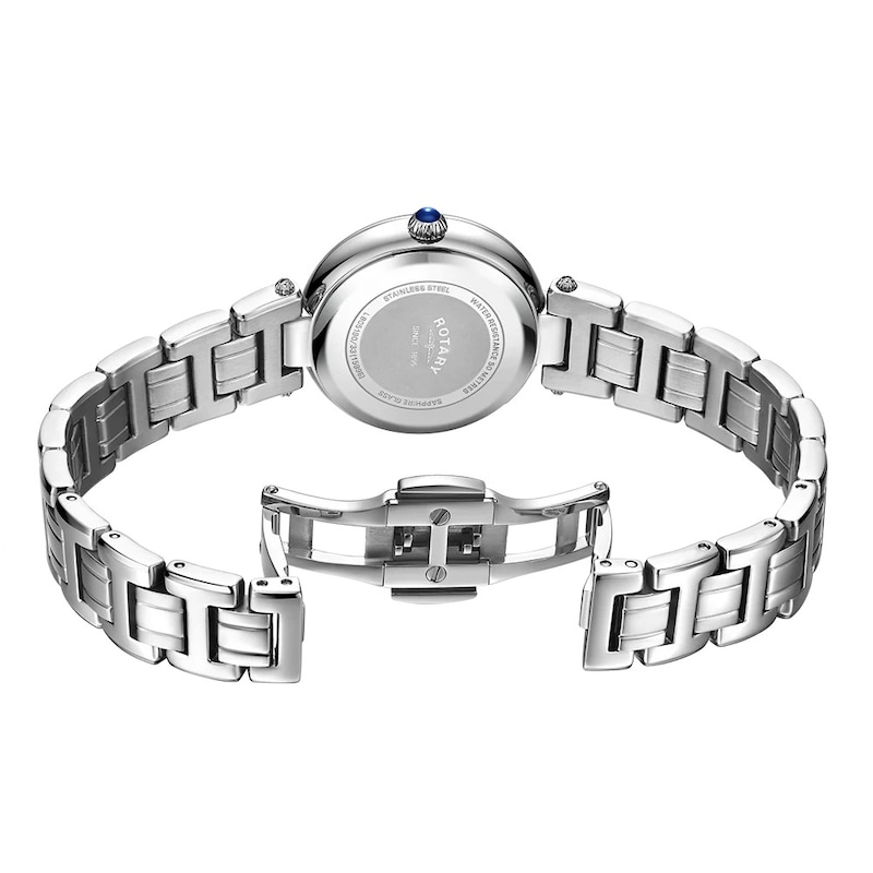 Main Image 3 of Rotary Ladies' Traditional Crystal Set Stainless Steel Watch