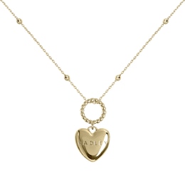 Radley 18ct Gold Plated Hanging Heart Pendant Necklace