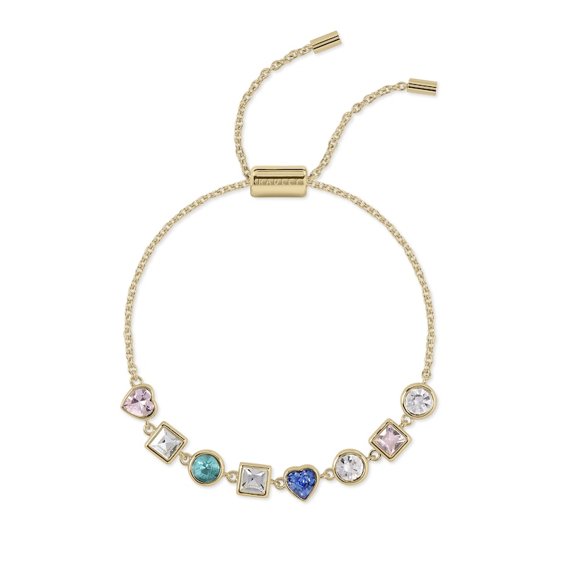 Main Image 1 of Radley 18ct Gold Plated Multi Stone Friendship Style Bracelet