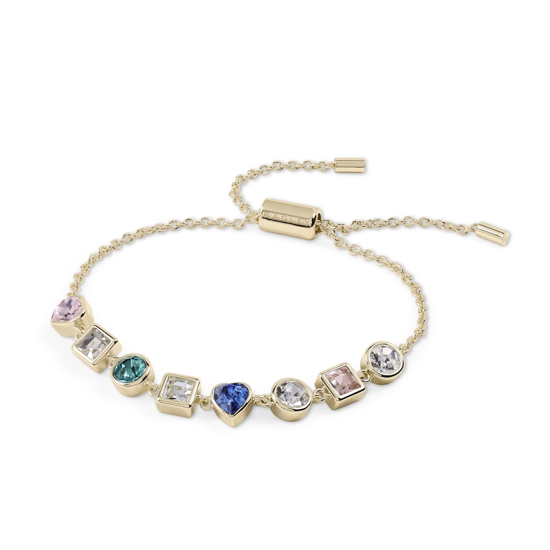 Main Image 2 of Radley 18ct Gold Plated Multi Stone Friendship Style Bracelet