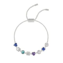 Radley Silver Tone Multi Stone Friendship Style Bracelet