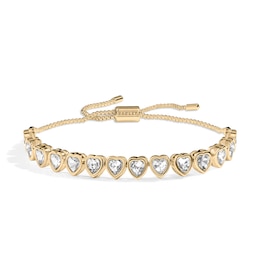 Radley 18ct Pale Gold Plated Heart Stone Set Bracelet