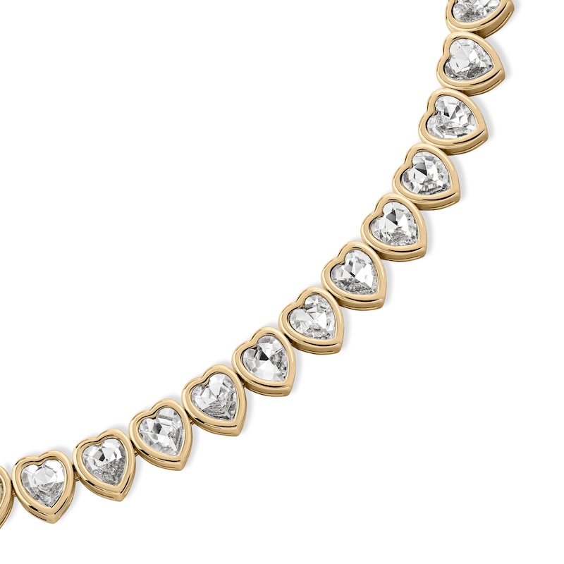 Main Image 2 of Radley 18ct Pale Gold Plated Heart Stone Set Bracelet