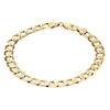 Thumbnail Image 1 of 9ct Yellow Gold Solid 8 Inch Curb Chain Bracelet