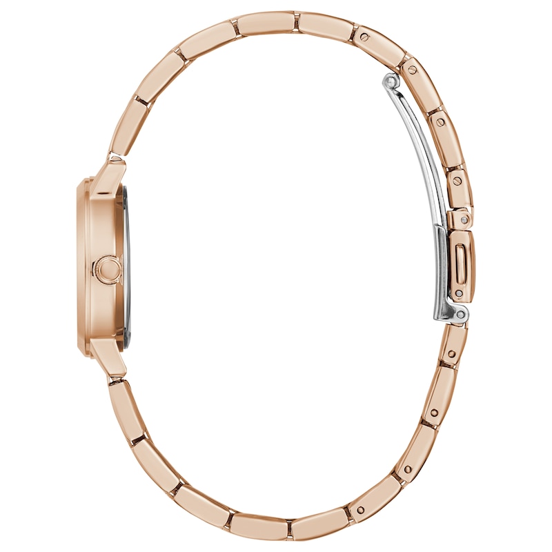 Guess Mini Nova Ladies' Rose Gold Tone Bracelet Watch | H.Samuel