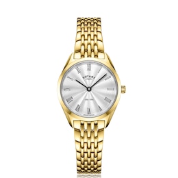 Rotary  Ultra Slim Ladies' Yellow Gold Tone Bracelet Watch