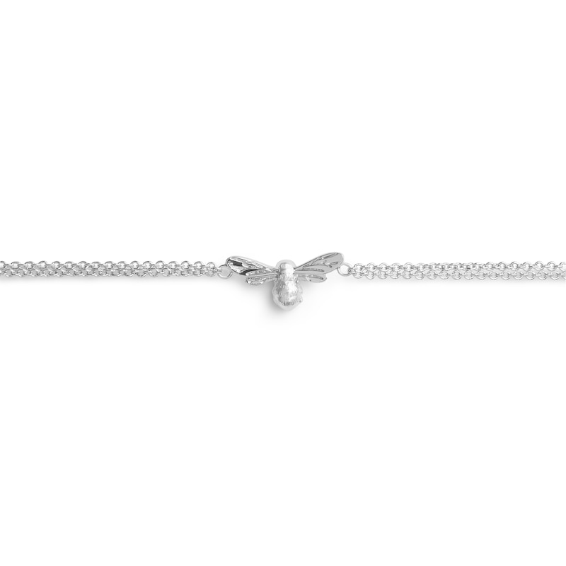 Main Image 2 of Olivia Burton Lucky Bee Rhodium Plated Bracelet