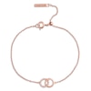 Thumbnail Image 1 of Olivia Burton Bejewelled Interlink Rose Gold Tone Bracelet