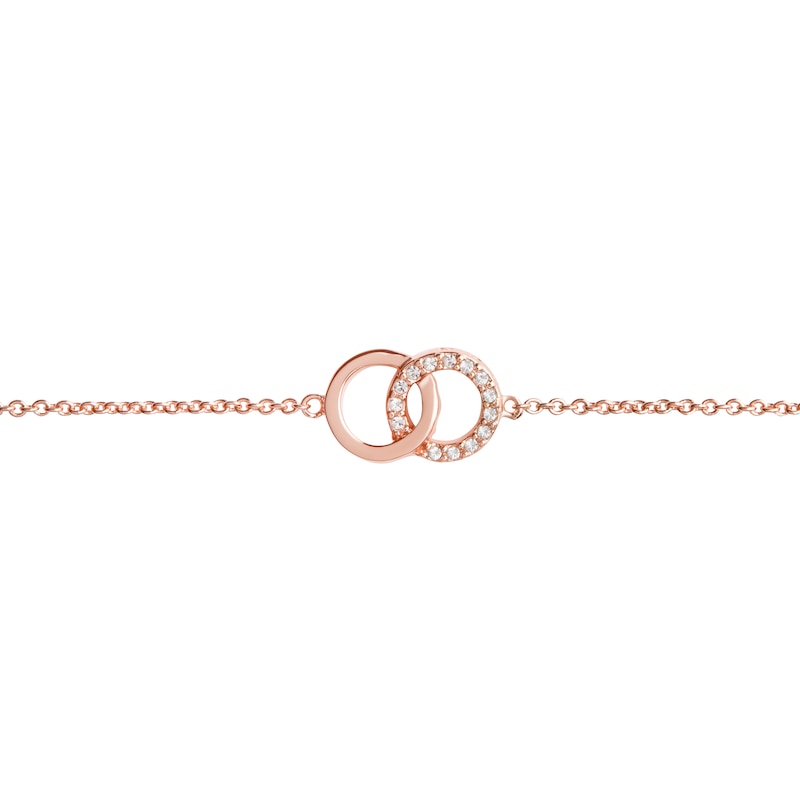 Main Image 2 of Olivia Burton Bejewelled Interlink Rose Gold Tone Bracelet