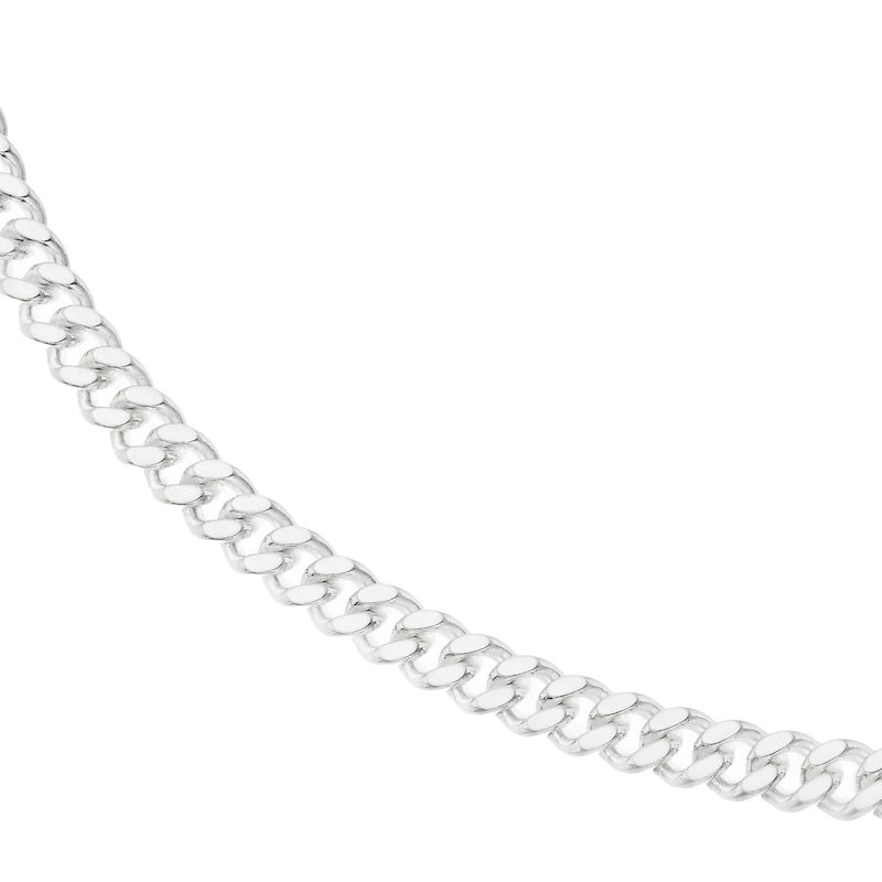 8 mm Silver-Tone Stainless Steel Cuban Chain Necklace, In stock!