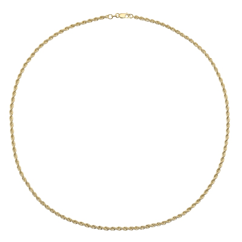 18ct Yellow Gold 20 Inch Dainty Rope Chain
