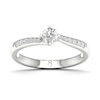 Thumbnail Image 0 of The Diamond Story 18ct White Gold Twist Solitaire 0.33ct Total Diamond Ring