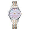 Thumbnail Image 0 of Citizen Eco-Drive Ladies' MOP Dial Two Tone Stainless Steel Bracelet Watch