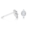 Thumbnail Image 3 of Sterling Silver Cubic Zirconia Cuff, Stud & Hoop Earring Set