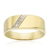 Thumbnail Image 0 of 9ct Yellow Gold & Diamond Polished Signet Ring