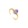 Thumbnail Image 0 of Ania Haie 14ct Gold Plated Tidal Abalone Adjustable Ring