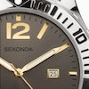 Thumbnail Image 2 of Sekonda Caspian Men's Two Tone Grey Dial Stainless Steel Bracelet Watch