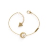 Thumbnail Image 0 of Guess Stainless Steel Moon Shape Gold Plated Crystal Bracelet