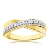 Thumbnail Image 0 of 9ct Yellow Gold 0.12ct Diamond Crossover Ring