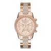 Thumbnail Image 0 of Michael Kors Ritz Ladies' Rose Gold Crystal Stainless Steel Bracelet Watch
