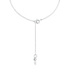 Thumbnail Image 2 of Michael Kors Sterling Silver Cubic Zirconia MK Necklace