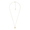 Thumbnail Image 0 of Michael Kors 14ct Gold Plated CZ Duo Heart Necklace