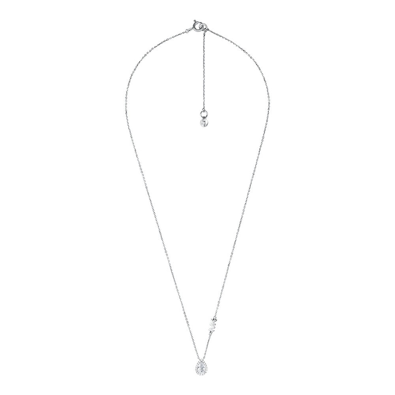 Main Image 1 of Michael Kors Sterling Silver Cubic Zirconia Pear Pendant