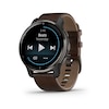 Thumbnail Image 2 of Garmin Venu Plus 2 Brown Leather Smartwatch
